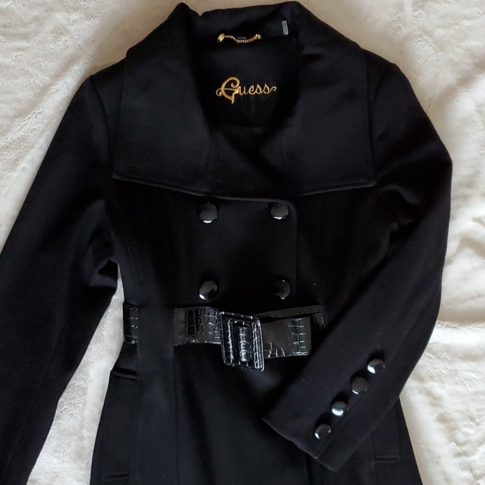 GUESS Black Dress Coat